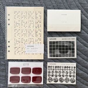 Cloth and Paper March Sub Box Planning Accessories ~ A5 size